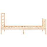 Bed Frame without Mattress 90x200 cm Solid Wood Pine 3192866