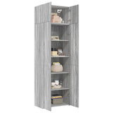 Storage Cabinet Grey Sonoma 70x42.5x225 cm Engineered Wood 3281327