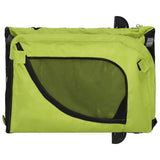 Pet Bike Trailer Green and Black Oxford Fabric and Iron 94004