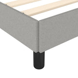 Bed Frame without Mattress Light Grey 90x190 cm Single Single Fabric 349854