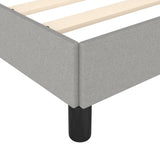 Bed Frame without Mattress Light Grey 90x190 cm Single Single Fabric 349821