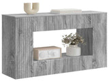 Console Table Grey Sonoma 101 x 29 x 74 cm Engineered Wood 899883