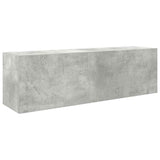 Bathroom Wall Cabinet Concrete Grey 100x25x30 cm Engineered Wood 860097