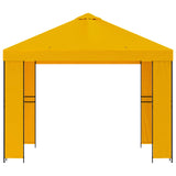 Gazebo 3 x 3 m Yellow Polyester and Steel 190 gsm 900356