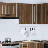 ZNTS Kitchen Wall Cabinet Lucca Brown Oak Engineered Wood 853794