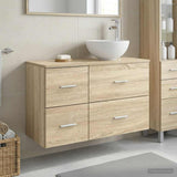 Bathroom Furniture Set 2 pcs Sonoma Oak Engineered Wood 3403954
