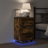 Bedside Cabinet Smoked Oak 39 x 34.5 x 65 cm Engineered wood 869630