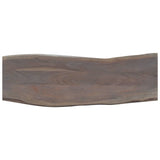 Console Table Grey 115x35x76 cm Solid Aacia Wood and Iron 247831