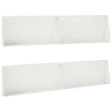 Retaining Wall 4 pcs 100 x 12 x 50 cm Steel White 3449045