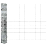 Wild Fence with Posts 50 x 1 m Hot-Dip Galvanised Steel 3337148