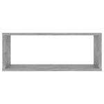 Wall Cube Shelf 6 pcs Concrete Grey 60x15x23 cm Engineered Wood 807147