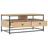 Coffee Table Sonoma Oak 100x51x45 cm Engineered Wood 835285