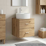 Wall-Mounted Sink Vanity Artisan Oak 49.5 x 44.5 x 65 cm 890301