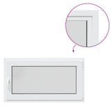 Basement Window RISOR 110 x 50 cm PVC and Glass White 42047213