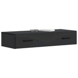 Wall-Mounted Side Table Wall-mounted Black 87.5 x 34.5 x 17 cm 899006