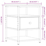 ZNTS Bedside Cabinet Sonoma Oak 40x42x56 cm Engineered Wood 826025
