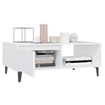 Coffee Table White 90x60x35 cm Engineered Wood 806004