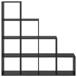 Room Divider Bookcase Black Oak 131.5 x 29 x 131.5 cm 879663