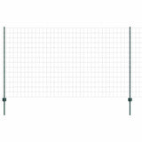 Fence with Posts Green 1.4 x 10 m Steel 3335993