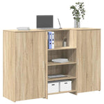 Reception Desk Sonoma Oak 155x50x103.5 cm Engineered Wood 3324198