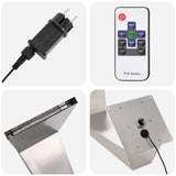 Pool Waterfall with RGB LEDs Stainless Steel 63.5 x 29 x 51 cm 42039236