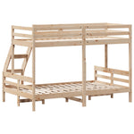 ZNTS Bunk Bed without Mattress 90x200/120x200 cm Solid Wood 3207185