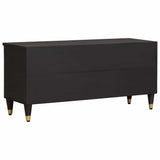 TV Cabinet with Drawer Black 100 x 33 x 46 cm Solid Mango Wood 4018824