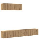 3 Piece TV Cabinet Set Wall-mounted Artisan Oak Engineered Wood 3329206