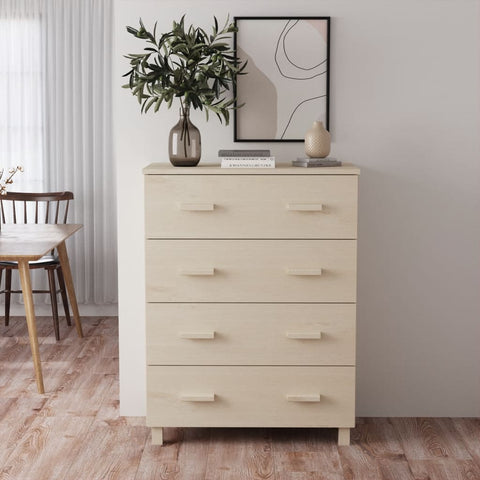 Sideboard HAMAR Honey Brown 79x40x103.5 cm Solid Wood Pine 340424
