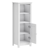 Bathroom Cabinet BERG White 40x34x110 cm Solid Wood Pine 358544