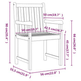 Garden Chairs 2 pcs Solid Acacia Wood 316609