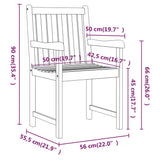 Garden chairs 2 pcs Natural Solid Acacia Wood 316609