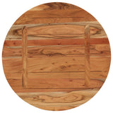 Table Top 80x3.8 cm Round Solid Wood Acacia 370055