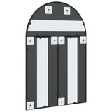 Wall Mirror Black 60x90 cm Arch Iron 3200605