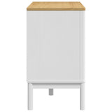 Chest of Drawers FLORO White Solid Wood Pine 374012
