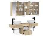 Bathroom Cabinet Set 4 pcs Sonoma Oak Engineered Wood 3406257