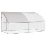 Chicken Cage 2 pcs Silver 400 x 200 x 200 cm Steel and PE 3368322