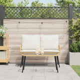 Garden Dining Set 2 pcs Natural Poly Rattan 3328647