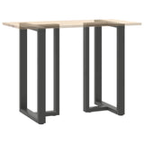 ZNTS Bar Table Legs T-Shaped 2 pcs Anthracite 60x35x cm Steel 4013094