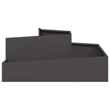 Garden Planter Black 100 x 100 x 50 cm Cold-rolled Steel 873585