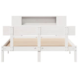 Bookcase Bed without Mattress White 120x200 cm Solid Wood Pine 3321773