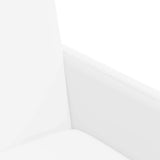 Dining Chairs with Wheels 2 pcs White 57 x 66 x 94 cm 42017824