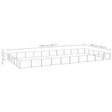Dog Kennel Silver 50 m Steel 3082168