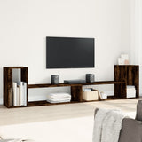 TV Cabinets 2 pcs Smoked Oak 100x30x50 cm Engineered Wood 840797