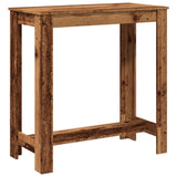 Bar Table Old Wood 102x50x103.5 cm Engineered Wood 854416