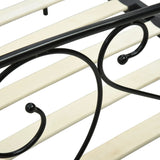 Bed Frame without Mattress with Canopy Black 140x200 cm Metal 284436