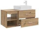 Bathroom Furniture Set 2 pcs Artisan Oak Engineered Wood 3403887