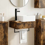 Wall-Mounted Wash Basin Smoked Oak 50 x 41 x 39 cm 890193