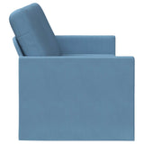 3 Seater Sofa Blue 220 x 81 x 82 cm Corduroy Fabric 42041169