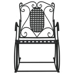Rocking Bench 84 cm Black Steel 318830